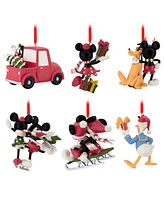 Hallmark Disney Mickey Christmas Ornaments, Set of 6 - Multi