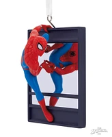 Hallmark Marvel Spider-Man on Window Christmas Ornament - Multi