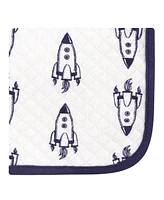 Hudson Baby Infant Boy Quilted Cotton Washcloths