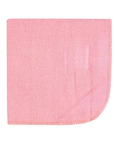 Hudson Baby Infant Girl Rayon from Bamboo Washcloth Bundle