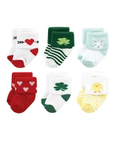 Hudson Baby Baby Boys Unisex Baby Holiday Newborn Terry Socks