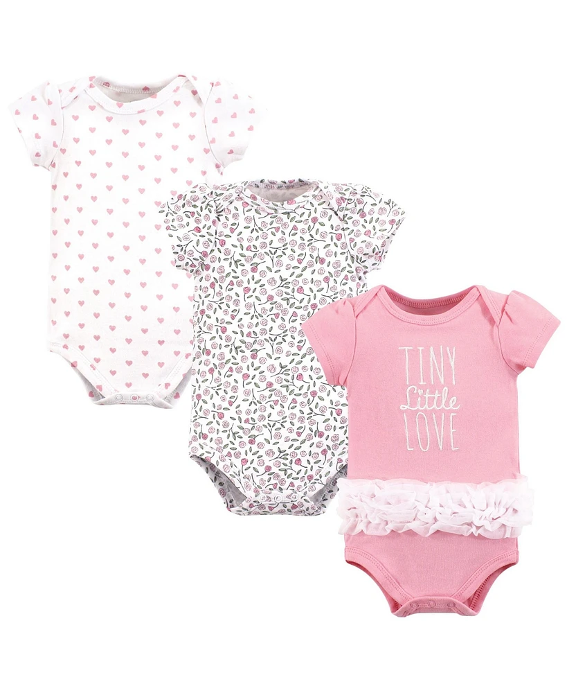 Hudson Baby Girls Cotton Bodysuits, Tiny Love Tutu