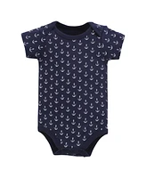 Hudson Baby Boys Cotton Bodysuits