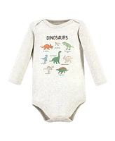 Hudson Baby Boys Cotton Long-Sleeve Bodysuits