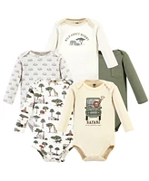 Hudson Baby Boys Cotton Long-Sleeve Bodysuits