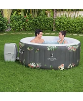 Bestway SaluSpa Aruba AirJet Inflatable Hot Tub with 110 Soothing Jets, Gray