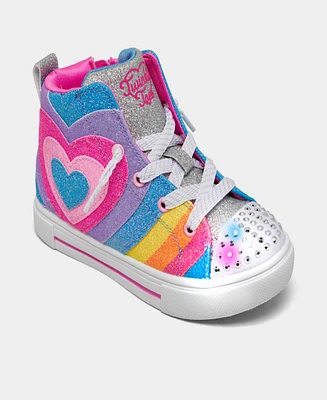 Skechers Toddler Girls Twinkle Toes: Hearts - Heart Pop Light Up Casual Sneakers from Finish Line