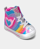 Skechers Toddler Girls Twinkle Toes: Hearts - Heart Pop Light Up Casual Sneakers from Finish Line