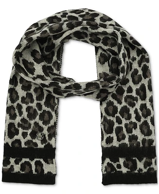 Michael Kors Women's Brushed Three Color Leopard Scarf