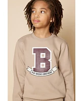 B by Brooks Brothers Big Boys Logo Fleece Sweatshirt