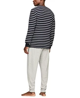 Tommy Hilfiger Men's Thermal Logo Long-Sleeve Pajama Shirt