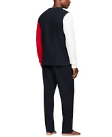 Tommy Hilfiger Men's Thermal Logo Long-Sleeve Pajama Shirt