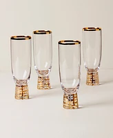 Lenox Tuscany Classics Gold Frost Flutes, Set Of 4