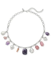 Style & Co Beaded Pendant Necklace, 19" + 3" extender, Created for Macy's