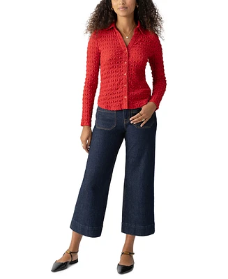 Sanctuary Women's Dreamgirl Lace Button-Up Shirt
