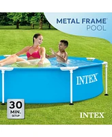 Intex 28205EH 8' X 20" Rust Resistant Durable Steel Metal Frame Swimming Pool