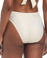 Bar Iii Women's V-Waist High-Leg Bikini Bottoms