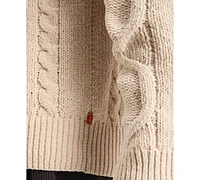 Scotch & Soda Men's Crewneck Extra Dropped Shoulder Chenille Cable Sweater