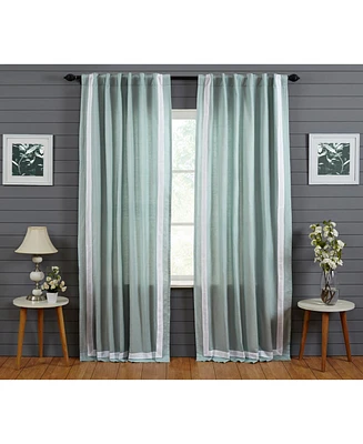 Ihi Home Amalfi Linen Cotton Curtain Panel