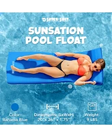 Trc Recreation Sunsation 1.75" Thick Foam Lounger Raft Pool Float, Bahama Blue