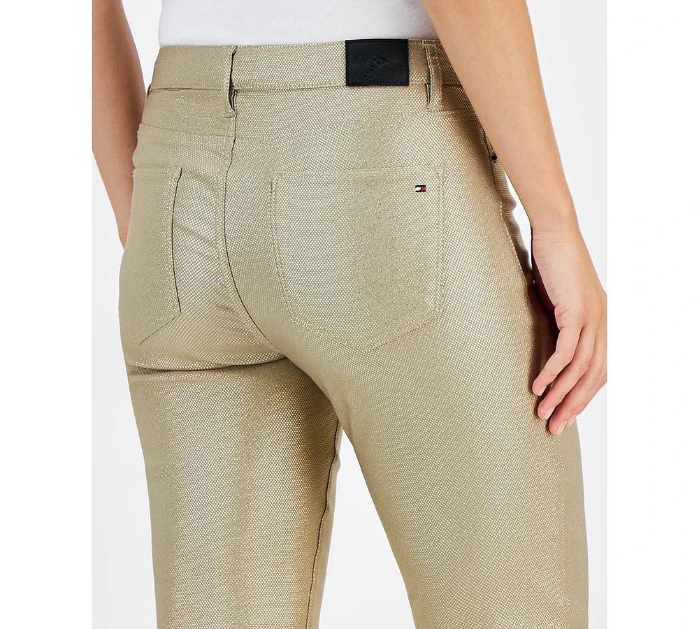 Tommy Hilfiger Women's Tribeca Foil Straight-Leg Jeans