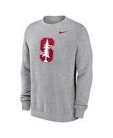 Nike Men's Heather Gray Stanford Cardinal Primetime Evergreen Fleece Pullover Sweatshirt