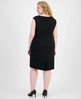 Kasper Plus Sleeveless Sheath Dress