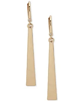 Dkny Gold-Tone Polished Liquid Metal Linear Earrings