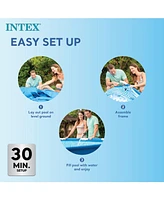 Intex 86" x 23" Rectangular Frame Above Ground Outdoor Splash Swimming Pool