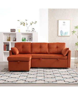 Simplie Fun Spacious and Durable Modular Sectional Sofa with Hidden Storage