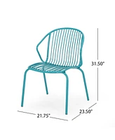 Classic Parallel Line Outdoor Chairs Durable Comfort and Style