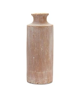 Slickblue Distressed Terra Cotta Floor Vase 19"h