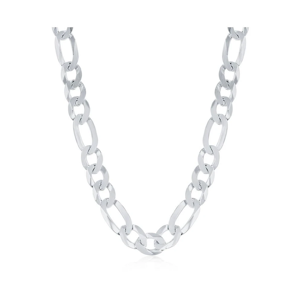 Simona Sterling Silver 7.5mm Figaro Chain