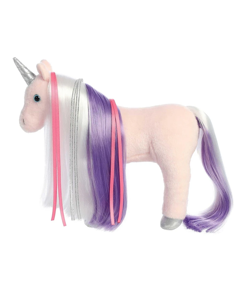Aurora Medium Mane Event Starlight Unicorn Breyer Exquisite Plush Toy Pink 12"