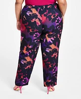 Nina Parker Trendy Plus Printed High-Rise Pants