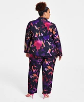 Nina Parker Trendy Plus Printed Blazer