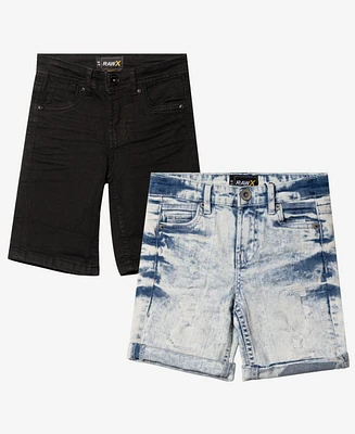 Raw X Toddler Boys Roll-Up Denim Shorts 2-Pack