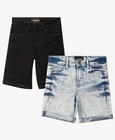 Raw X Toddler Boys Roll-Up Denim Shorts 2-Pack