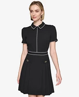 Karl Lagerfeld Paris Women's Pleated-Skirt Dress