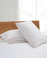 Unikome Medium Firm Goose Feather and Down Pillows, 2-Pack