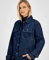 Tommy Hilfiger Women's Denim Trench Trucker Jacket