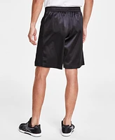 Reebok Men's Regular-Fit Mesh-Panel Satin Basketball Shorts