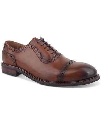 Bar Iii Men's Ashfordd Cap Toe Brogue Leather Dress Shoe, Created for Macy's