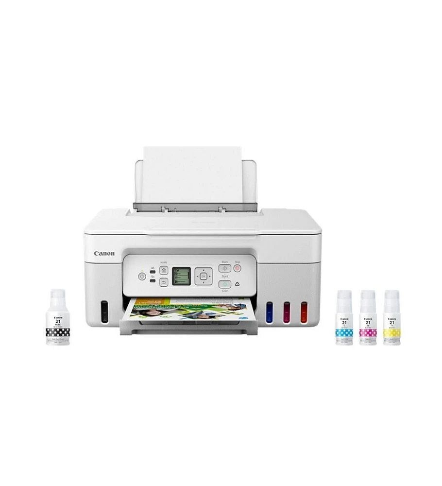 Canon Pixma G3270 MegaTank All-in-One Wireless Inkjet Color Printer (White)