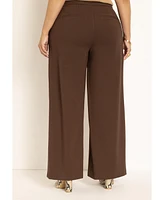 Eloquii Women's The Ultimate Wide Leg Stretch Work Pant