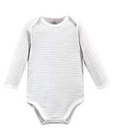 Touched by Nature Baby Boys Organic Cotton Long-Sleeve Bodysuits 5pk, Truck, 9-12 Months