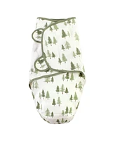 Hudson Baby Baby Boys Cotton Swaddle Wrap, Forest Animals, 0-3 Months