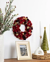 Northlight Wooden Artificial Christmas Wreath - 13-Inch