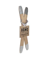 Northlight Wooden "Home is Where You Hang Your Antlers" Ski's