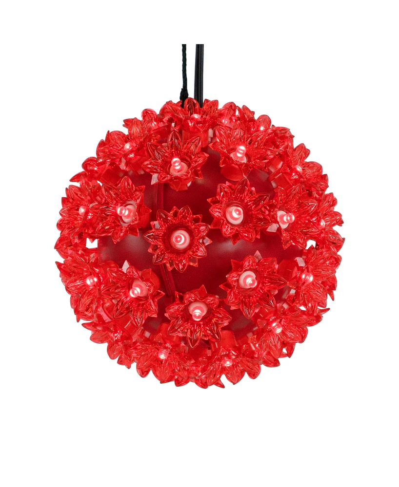 Northlight Led Starlight Sphere Hanging - 6-Inch - Red Lights